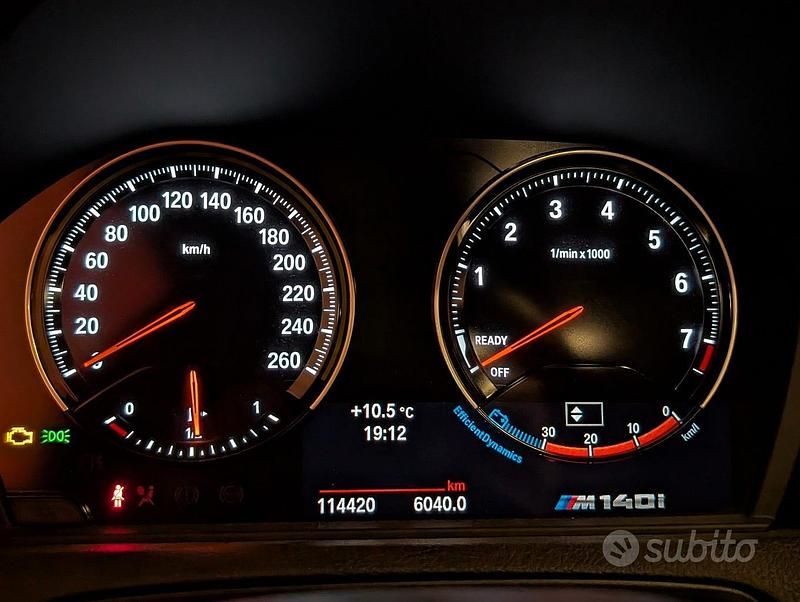 Usata BMW M140 M Sport 2017 Blu Utilitaria