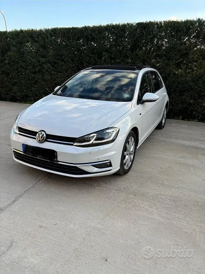 Usata VW Golf VII 115 CV (84 kW) 2019 Bianco Berlina