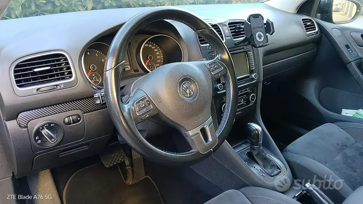 Usata VW Golf VI 122 CV (89 kW) 2011 Nero Utilitaria