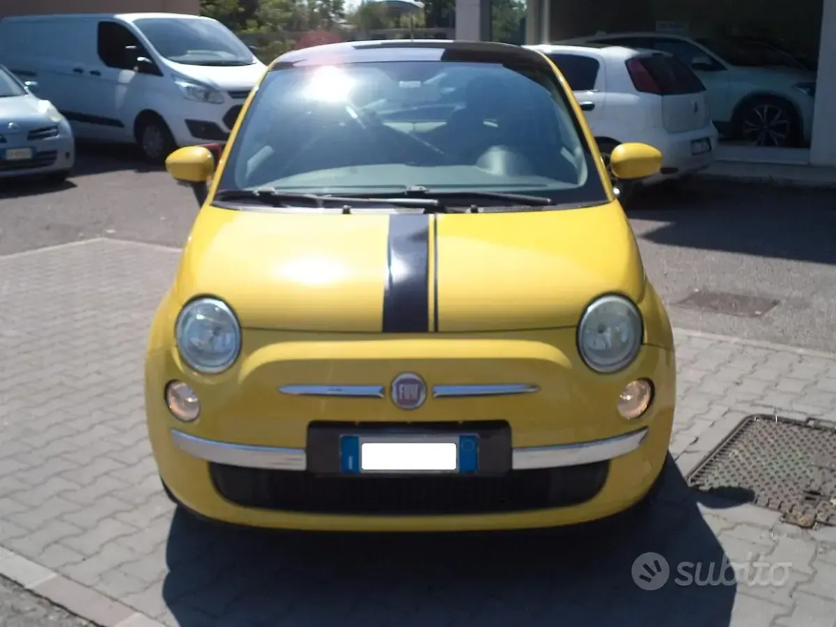 Usata Fiat 500 Lounge 69 CV (50 kW) 2010 Giallo Berlina