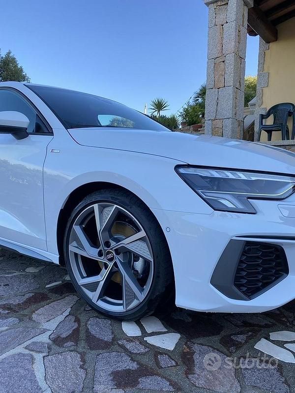 Usata Audi A3 S-Line 150 CV (110 kW) 2021 Bianco Berlina