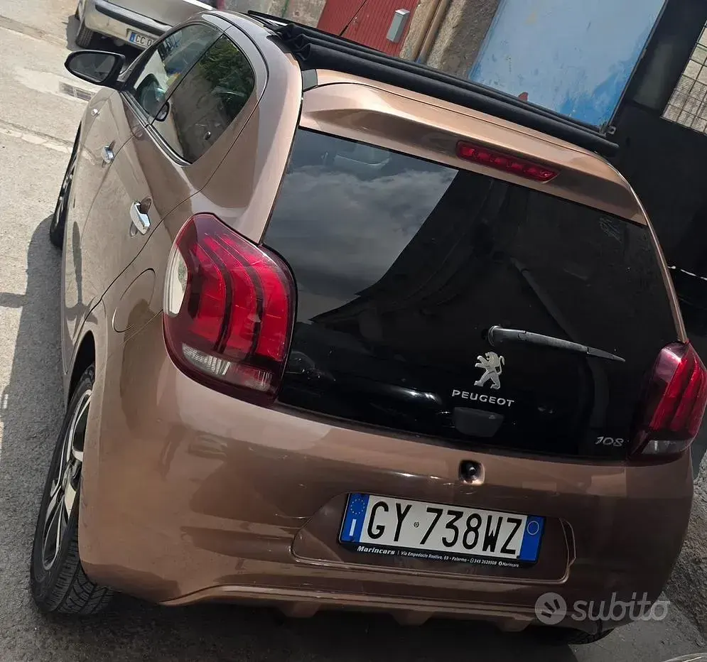 Usata Peugeot 108 82 CV (60 kW) 2025 Marrone Berlina