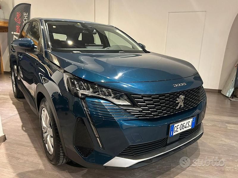 Usata Peugeot 3008 Active 131 CV (96 kW) 2021 Blu SUV