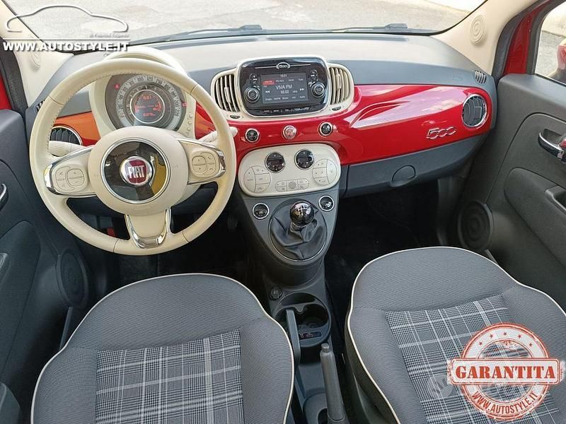 Usata Fiat 500 Lounge 69 CV (50 kW) 2016 Rosso Utilitaria
