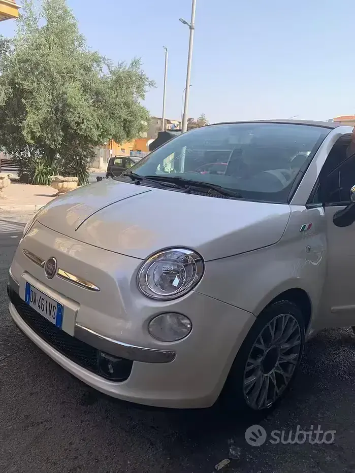 Usata Fiat 500 75 CV (55 kW) 2009 Marrone Cabrio