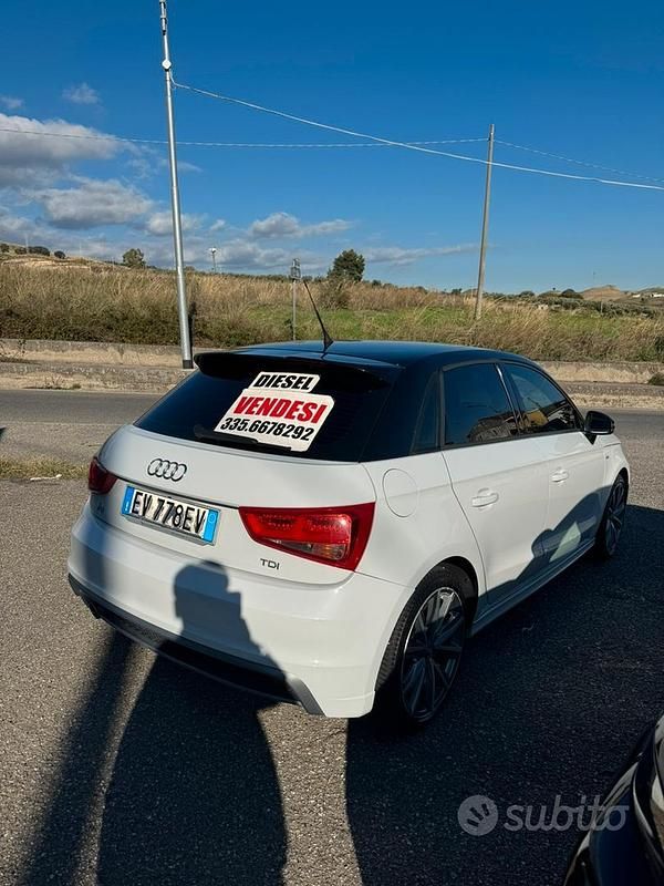 Usata Audi A1 S-Line 90 CV (66 kW) 2014 Bianco Utilitaria