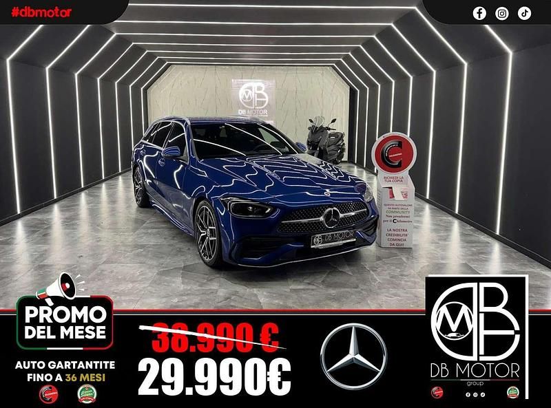 Blu Usata 2023 Mercedes C220 AMG Station wagon | 29.990 € (Buon prezzo) - Immagine 1/4
