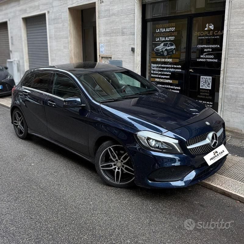 Usata Mercedes A160 Premium 90 CV (66 kW) 2016 Blu Berlina