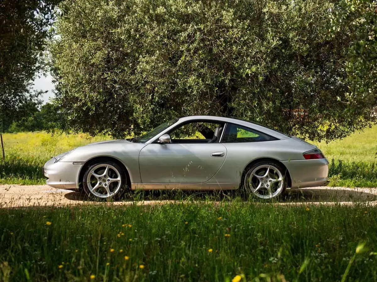 Usata Porsche 996 320 CV (235 kW) 2003 X1 argento met Cabrio