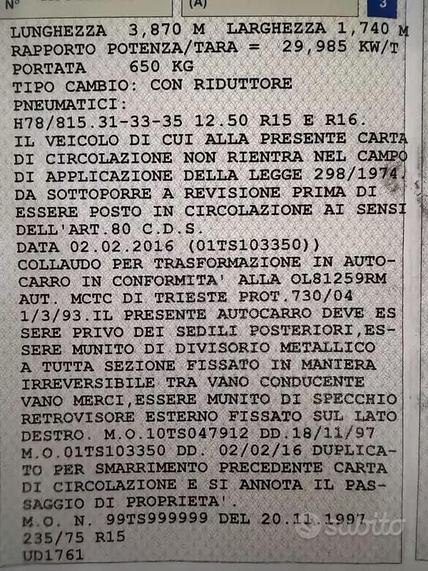 Usata Jeep CJ 1982 Bianco SUV