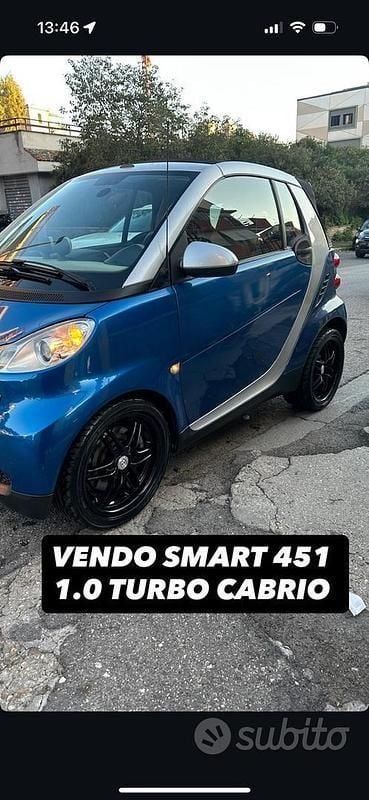 Usata Smart ForTwo Cabrio 84 CV (61 kW) 2008 Blu Cabrio