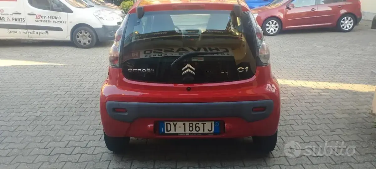 Usata Citroën C1 68 CV (50 kW) 2009 Rosso Utilitaria
