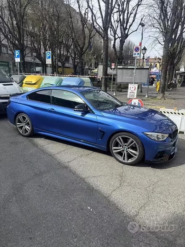 Usata BMW 420 M Sport 250 CV (183 kW) 2015 Blu Coupé