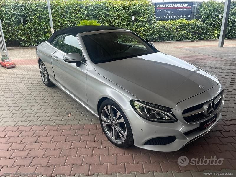 Argento Usata 2017 Mercedes C220 Cabrio | 24.900 € (Ottimo prezzo) - Immagine 1/4