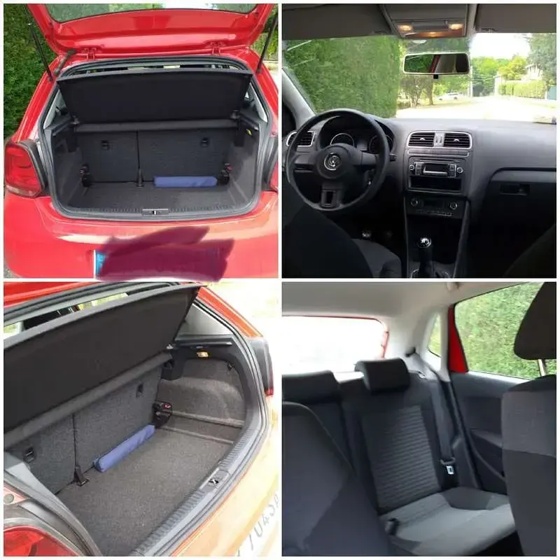 Usata VW Polo Comfortline 75 CV (55 kW) 2013 Rosso Utilitaria