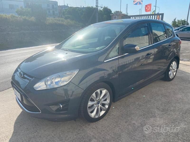 Grigio Usata 2013 Ford C-MAX Titanium Monovolume | 6350 € (Buon prezzo) - Immagine 1/4