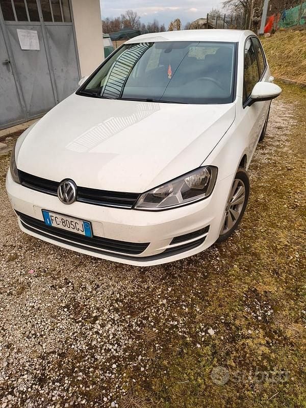 Usata VW Golf VII 110 CV (80 kW) 2016 Bianco Berlina