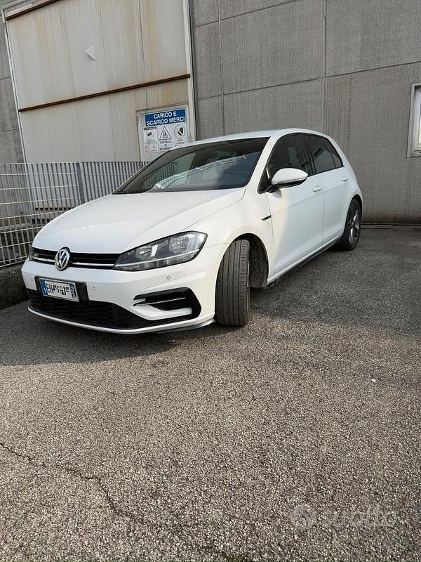 Usata VW Golf VII R-line 115 CV (84 kW) 2019 Bianco Berlina