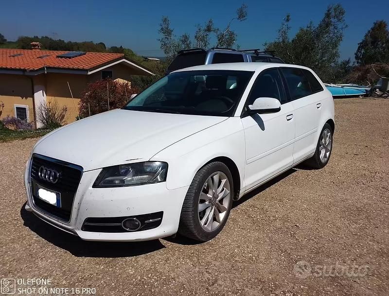 Usata Audi A3 Attraction 105 CV (77 kW) 2011 Bianco Utilitaria