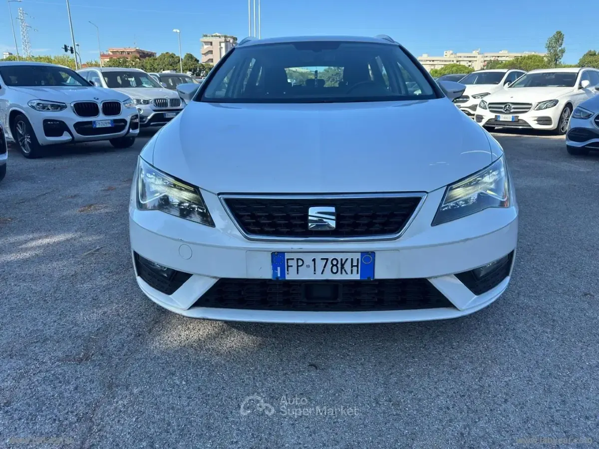 Occasion Seat Leon ST Style 110 PK (80 kW) 2018 Wit Stationwagen