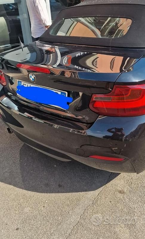 Usata BMW 218 Sport Line 150 CV (110 kW) 2017 Nero Cabrio
