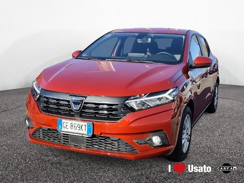 Rosso Usata 2021 Dacia Sandero Essentiel Utilitaria | 11.900 € (Buon prezzo) - Immagine 1/4