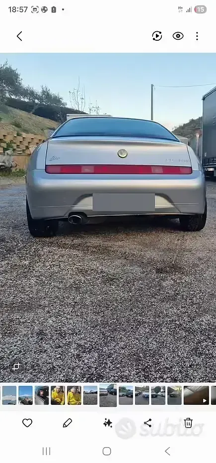 Usata Alfa Romeo GTV 155 CV (114 kW) 1999 Grigio Coupé