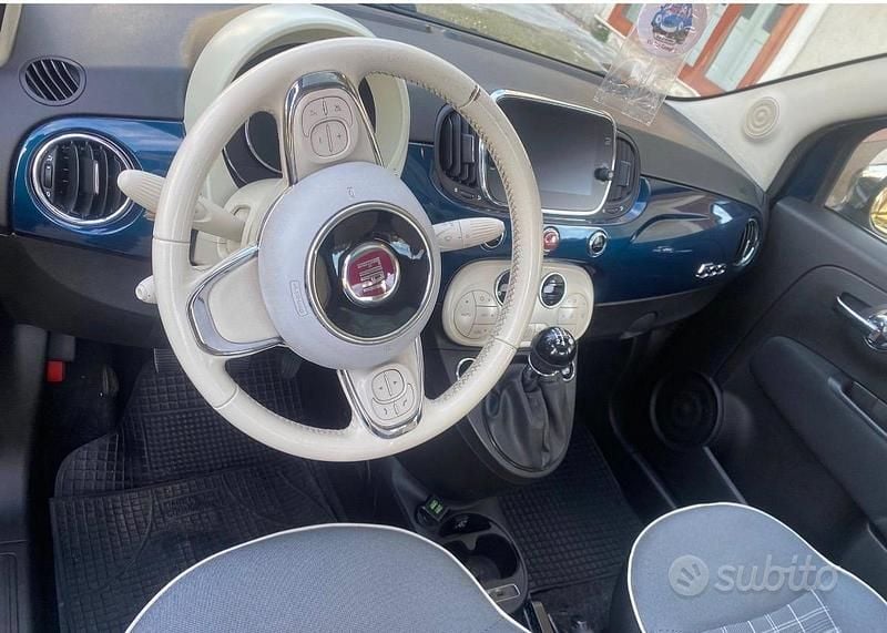 Usata Fiat 500 69 CV (50 kW) 2018 Blu Berlina