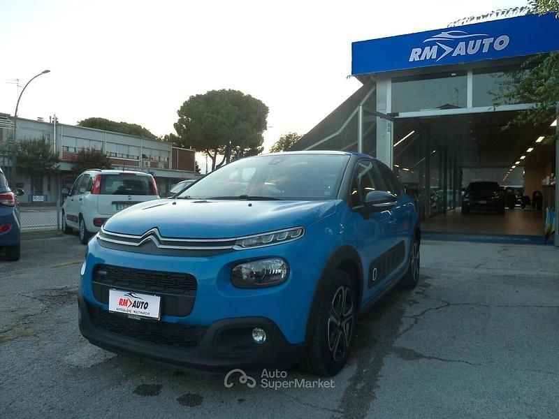 Blu/azzurro Usata 2017 Citroën C3 Feel Due volumi | 8900 € (Buon prezzo) - Immagine 1/4