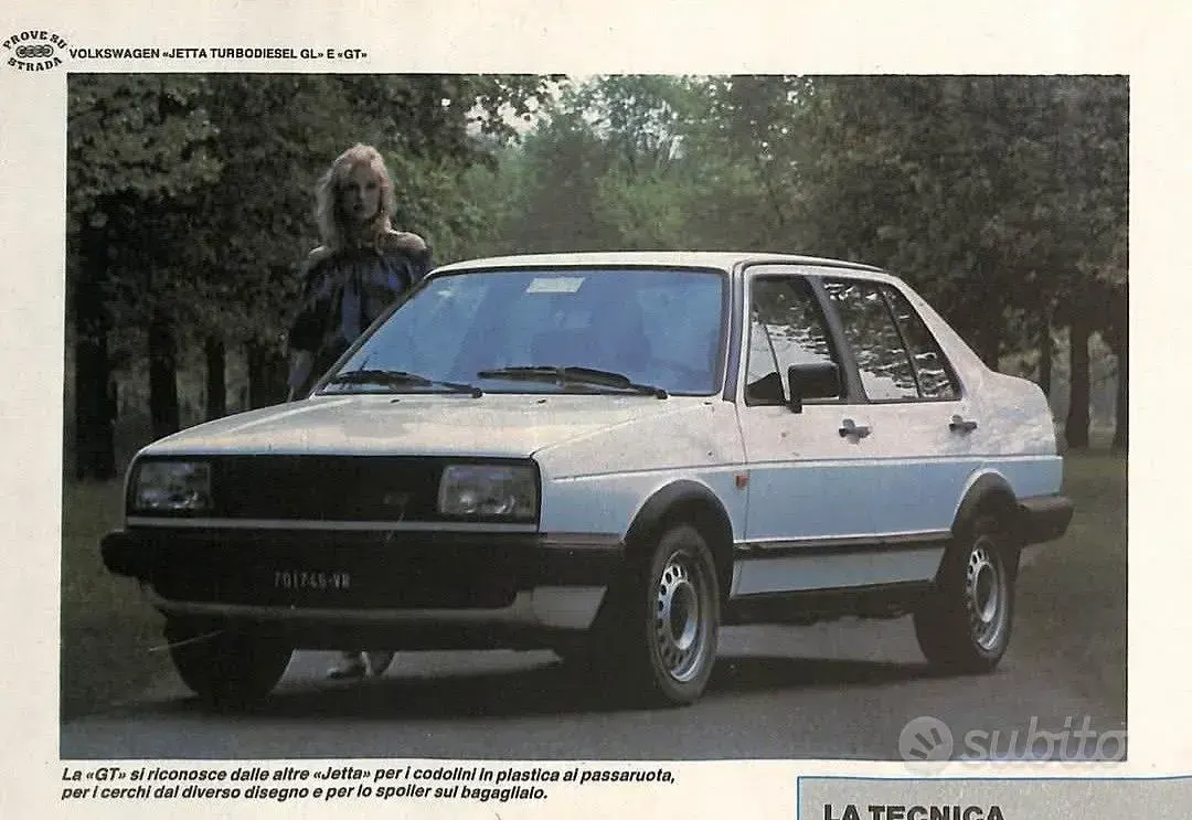 Usata VW Jetta GT 75 CV (55 kW) 1985 Bianco Berlina