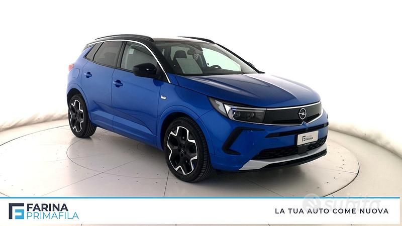 Usata Opel Grandland X Ultimate 131 CV (96 kW) 2022 Blu tetto nero SUV