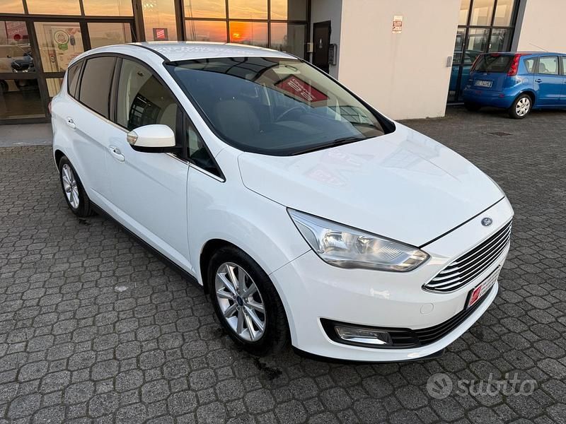 Usata Ford C-MAX Titanium 125 CV (91 kW) 2017 Bianco Monovolume