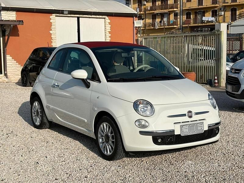 Usata Fiat 500C 85 CV (62 kW) 2011 Bianco Cabrio