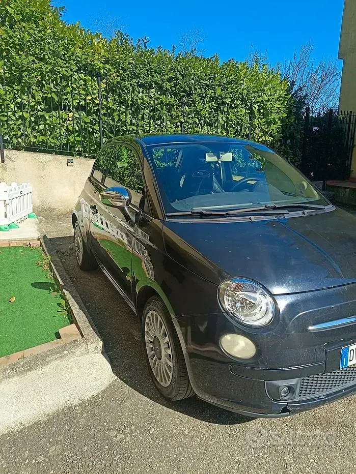 Usata Fiat 500 100 CV (73 kW) 2009 Nero Cabrio