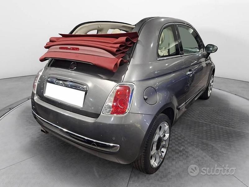 Usata Fiat 500C Lounge 69 CV (50 kW) 2015 Grigio Cabrio