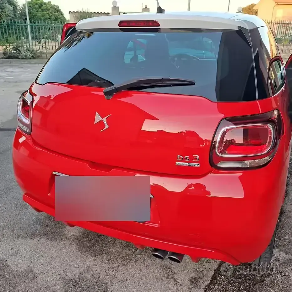 Usata DS Automobiles DS3 131 CV (96 kW) 2016 Rosso Utilitaria