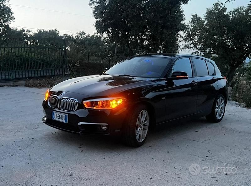 Usata BMW 118 150 CV (110 kW) 2017 Nero Utilitaria