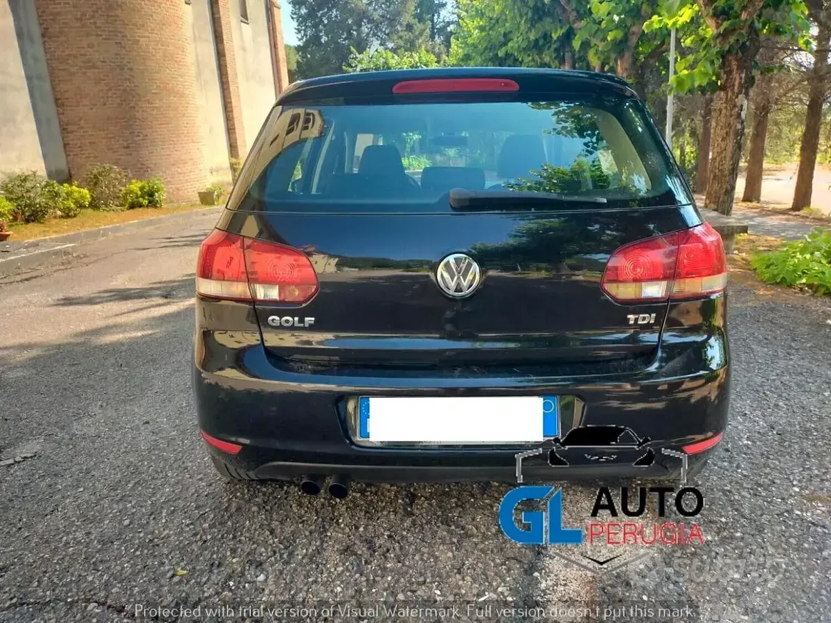 Usata VW Golf VI Highline 110 CV (80 kW) 2010 Nero Utilitaria