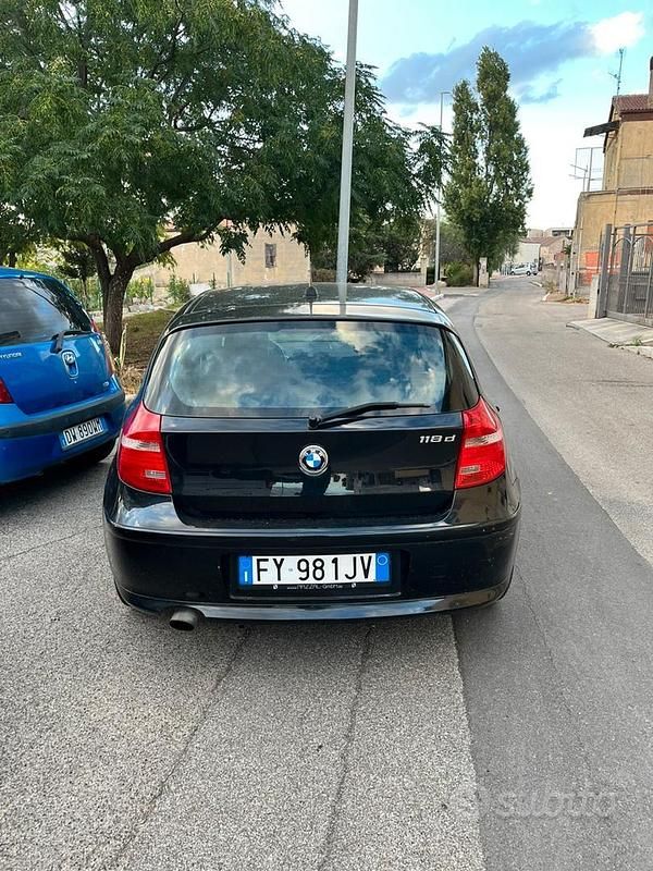 Usata BMW 118 2008 Nero Utilitaria