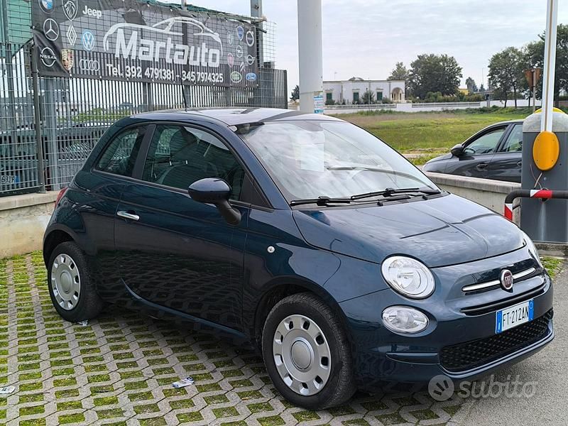 Usata Fiat 500 69 CV (50 kW) 2018 Blu Berlina