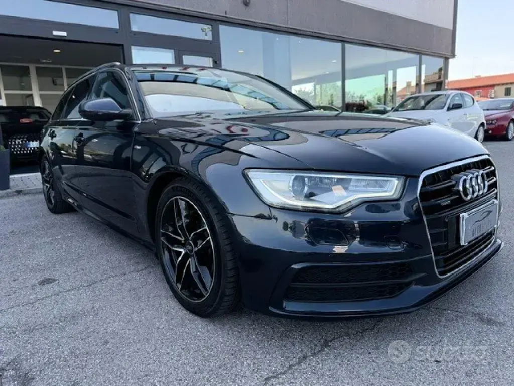 Usata Audi A6 S-Line 204 CV (150 kW) 2013 Blu Station wagon