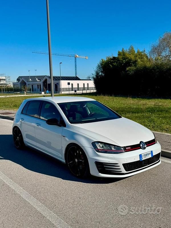 Usata VW Golf VII GTI 220 CV (161 kW) 2014 Bianco Berlina