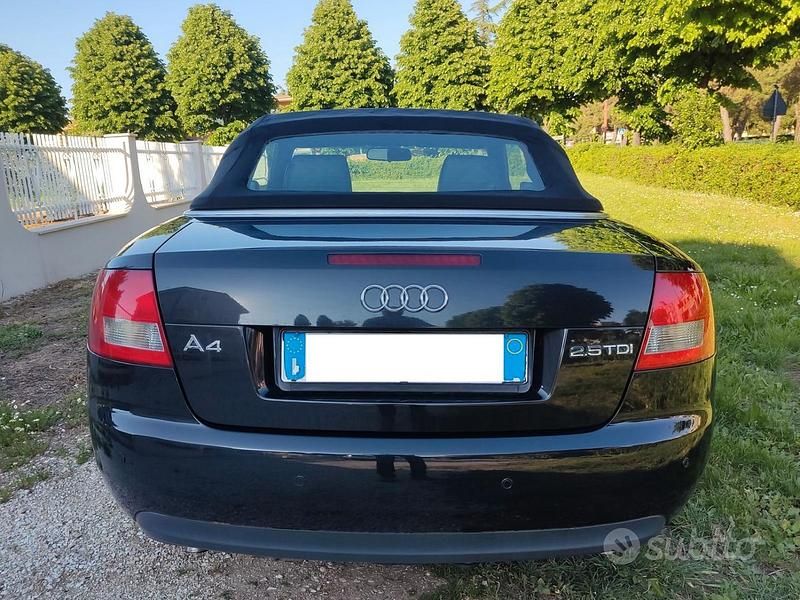 Usata Audi A4 Cabriolet S-Line 163 CV (119 kW) 2005 Nero Cabrio