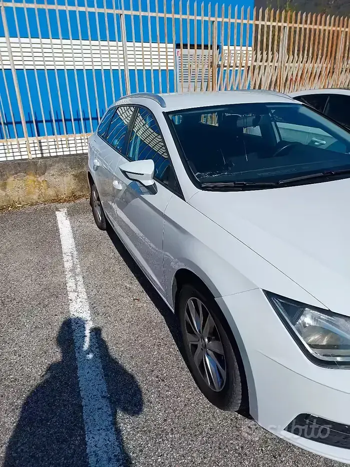Usata Seat Leon ST 115 CV (84 kW) 2017 Bianco Station wagon