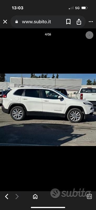 Usata Jeep Cherokee 170 CV (125 kW) 2015 Bianco SUV