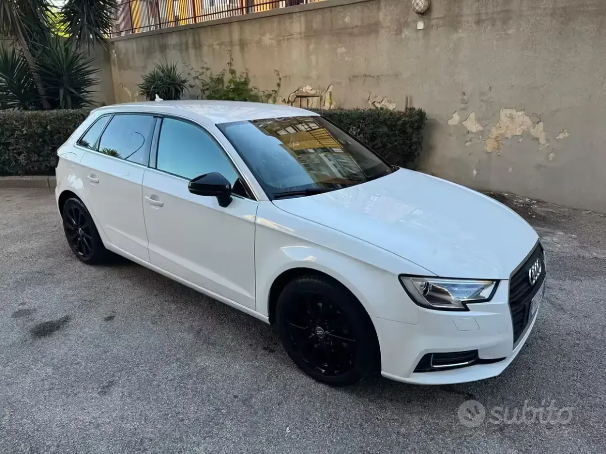 Usata Audi A3 110 CV (80 kW) 2017 Bianco Berlina