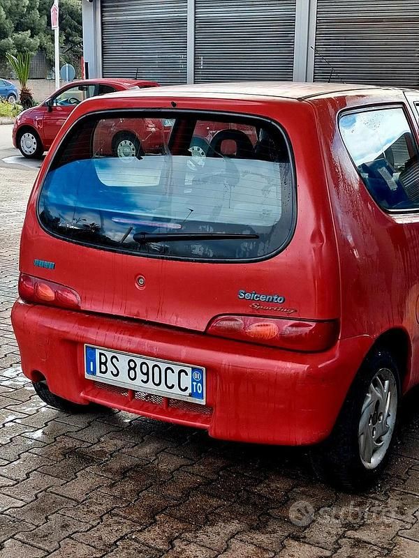 Usata Fiat 600 Abarth 2001 Rosso Utilitaria