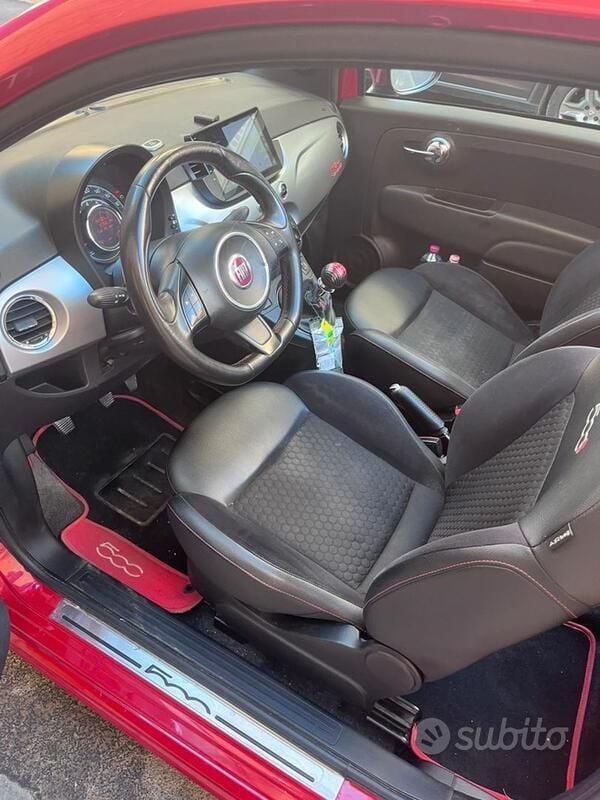 Usata Fiat 500C Sport 69 CV (50 kW) 2013 Rosso Cabrio