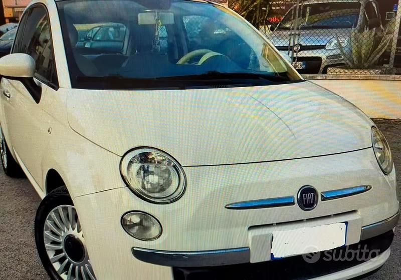 Usata Fiat 500 Lounge 69 CV (50 kW) 2009 Bianco Cabrio