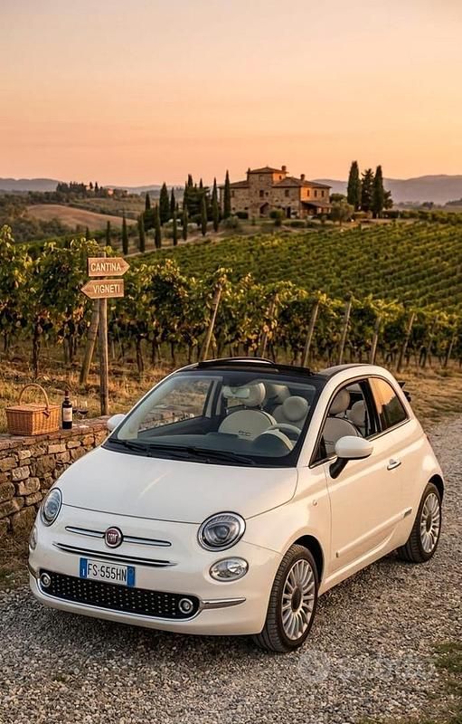 Usata Fiat 500 Lounge 69 CV (50 kW) 2018 Bianco Cabrio